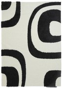 Χαλί Toscana Shaggy SHIRA BLACK WHITE Royal Carpet - 140 x 200 cm