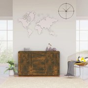 Μπουφές Καπνιστή Δρυς 120 x 36 x 69 εκ. από Επεξεργασμένο Ξύλο 815492