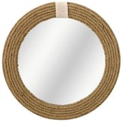 Καθρέπτης Rope Φυσικό 60x2x60εκ 233-000015 Pakoworld 233-000015 Μπεζ
