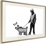 Αφίσα - Banksy: Choose Your Weapon - 60x40 - Χρυσό - Με πασπαρτού