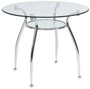 ΤΡΑΠΕΖΙ FINEZJA A TRANSP / CHROME fi 90X77 DIOMMI FINEZJAAT90 DIOMMI-80-1754