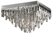Φωτιστικό Οροφής WB00510S 10xG9 50x50cm Clear-Silver Aca
