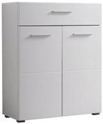Κομότα - Μπουφές Beny 2K1F Λευκό - Λευκή Λάκα 79x35x97,5 εκ. 79x35x97.5 εκ.