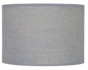 Καπέλο Φωτιστικού Υφασμάτινο Ε27 H14cm Φ20 Heronia-14-0123-Γκρι 14-0123