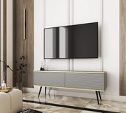 Έπιπλο τηλεόρασης ORO_MDF γκρι 135x53x32cm