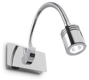 Φωτιστικό Τοίχου Dynamo 031460 11,5x6,5x32,5cm LED 3W 4000K Chrome Ideal Lux