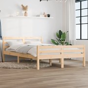 Πλαίσιο Κρεβατιού 135 x 190 εκ. από Μασίφ Ξύλο Double 814794