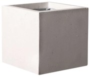 Κασπώ Πήλινο Τετράγωνο Rocky XL D-5050-8 50x50x50 Light Grey Supergreens Πηλός