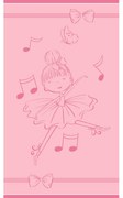 Παιδική Πετσέτα Θαλάσσης (70x120) Melinen Dancing Pink