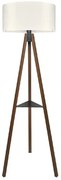 Φωτιστικό δαπέδου Thomas Megapap E27 Mdf/ύφασμα Pvc καρυδί - κρεμ 38x38x135εκ. GP029-0138,1-GP029-0138,1-Μπεζ GP029-0138,1