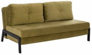 Καναπές-Κρεβάτι Lana HM3079.13 Διθέσιος 150x87x79cm Olive Βελούδο