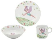 Σερβίτσιο Φαγητού Παιδικό Fairy (Σετ 3Τμχ) LXN06440103 Multi Oriana Ferelli® Porcelain