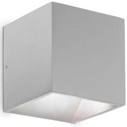 Φωτιστικό Τοίχου - Απλίκα Rubik 326849 10x10x10cm Led 700lm 8,5W 3000K Grey Ideal Lux