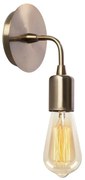 Απλίκα τοίχου Arken Megapap E27 μεταλλική χρώμα χρυσό vintage 12x12x20εκ.-GP052-0175,1