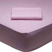 Σεντόνι 1012 Best Colors Pink Das Home Μονό 170x260cm Χωρίς Λάστιχο 100% Βαμβάκι