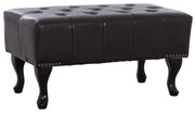 ΤΑΜΠΟΥΡΕ ΥΠΟΠΟΔΙΟ T.CHESTERFIELD EMMA  PU 80x44x39Y εκ.ΣΚ.ΚΑΦΕ