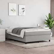 vidaXL Πλαίσιο Κρεβατιού Boxspring Ανοιχτό Γκρι 140x200 εκ. Υφασμάτινο