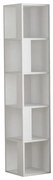 Βιβλιoθήκη στήλη Raphael pakoworld λευκό 31.5x31.5x159εκ (1 τεμάχια)