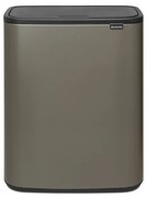 Brabantia 1001276 Κάδος απορριμμάτων Bo Touch 60L, Platinum