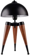 Φωτιστικό Επιτραπέζιο 534LUN5207 Φ25x50cm 1xE27 40W Black-Walnut Opviq