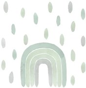 Αυτοκόλλητα τοίχου Ουράνιο Τόξο Πράσινο 8436570542480