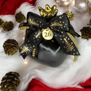 Ρόδι κεραμικό μαύρο με χρυσό