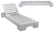 Ξαπλώστρα Verano Ε225,22 74x213x22cm Beech-White