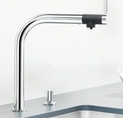 Blanco Vonda Stainless Steel Μπαταρία Κουζίνας με Περιστρεφόμενο Ρουξούνι