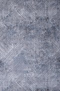 Γραμμικό χαλί γκρι μπλε Ostia 7100/953 &#8211; ΡΟΤΟΝΤΑ 250×250 cm Colore Colori  Γκρι, Μπλε