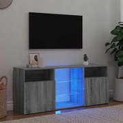 vidaXL Έπιπλο Τηλεόρασης με LED Γκρι Sonoma 120 x 30 x 50 εκ.