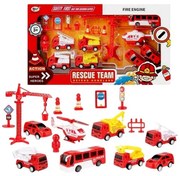 Σετ Μεταλλικά Οχήματα Πυροσβεστικής με Αξεσουάρ