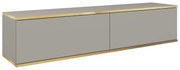 Lh-homefurniture Κρεμαστό έπιπλο τηλεόρασης ORO Γκρι 135x30x32cm P_ORO_STV_Sz
