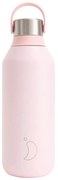Μπουκάλι Θερμός Series 2 Chilly's με χωρητικότητα 500ml και διατήρηση θερμοκρασίας 12h ζεστό / 24h κρύο - Blush Pink