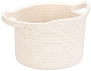 Καλάθι Blanca 02-29609 20x20x15cm White Estia Πολυέστερ