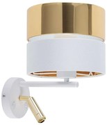 Φωτιστικό Τοίχου - Απλίκα Hilton 5361 1xΕ27 15W &amp; 1xG9 6W 28x34cm White-Gold TK Lighting