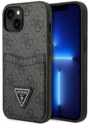 Θήκη Προστασίας iPhone 14 Plus “Triangle Logo Collection” GUHCP14MP4TPK Και Καρτών Black Guess