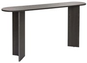 Κονσόλα Sira 668NRD1123 150x35x75cm Black Μοριοσανίδα, Μελαμίνη