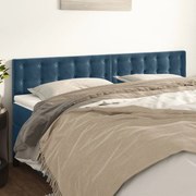 vidaXL Κεφαλάρια Κρεβατιού 2 τεμ. Σκ. Μπλε 80 x 5 x 78/88εκ. Βελούδινο