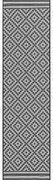 Χαλί Patio 12 Diamond Mono Black-White Asiatic London 66X240cm