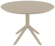 SIESTA SKY TAUPE Φ105X74εκ. ΤΡΑΠΕΖΙ ΠΟΛ/ΝΙΟΥ Φ105X74εκ.20.0811