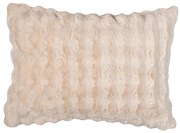 Γούνινη Διακοσμητική Μαξιλαροθήκη (50x70) Silk Fashion Burble Cream