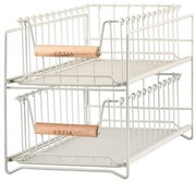 Βάση Οργάνωσης Κουζίνας Allure 02-30100 20,7x36,5x25cm Ivory Estia Ξύλο,Μέταλλο