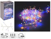 Deco 480 Φωτάκια MicroLED - 4.8 Μέτρα + 5 Μέτρα σύνδεσης , Πυκνή Διάταξη, Ασημί συρμάτινο καλώδιο - Πολύχρωμο