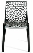METAX-24 Καρέκλα Gruvyer Διάφανο Γκρι*  53. x 52. x 81. metax-01-04-873
