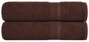 Πετσέτες Μπάνιου FROGN 2 τεμ. Καφέ 100x150 εκ. 360 γρ./μ²