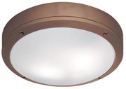 Φωτιστικό Οροφής - Πλαφονιέρα Round Leros 4049203 Brown Viokef Αλουμίνιο