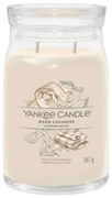 Αρωματικό Κερί Signature Warm Cashmere Large 1701379E 9,3x15,7cm White Yankee Candle