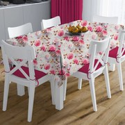 Αλέκιαστο Καρέ (90x90) Dimcol Roses 465 Grey - Pink