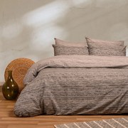 Σετ Σεντόνια Polycotton King Size 260x270εκ. Cassio Grey Casual Line Mini Melinen 20004280
