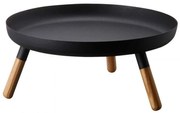 Διακοσμητική Πιατέλα YMZK5565 Φ32x13cm Natural-Black Yamazaki Metal,Wood